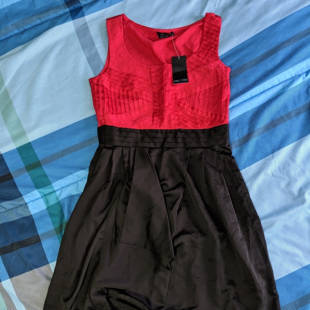 Size 6 Max & Cleo Red and Black Dress